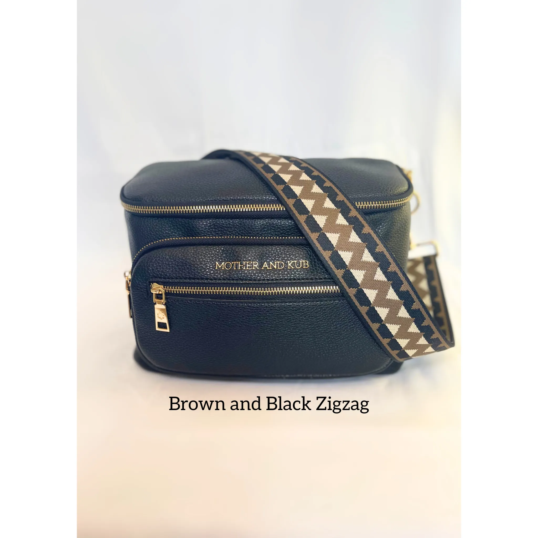 Zoey Crossbody Bag- Black   Strap